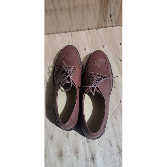 Cole Haan Mens 11 M Wingtip Oxfords Brogue Brown Leather C12201 Dress Shoes